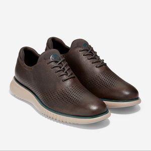 Men's 2.ZERØGRAND Lined Laser Wingtip Oxford